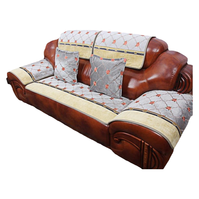 罗迪妮雪尼尔刺绣防滑欧式沙发垫