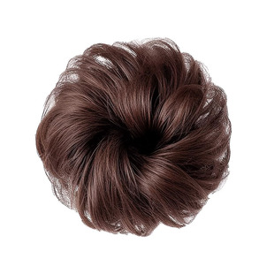 真发低丸子头假发发圈盘发发包古风假发包花苞头神器新款发量少