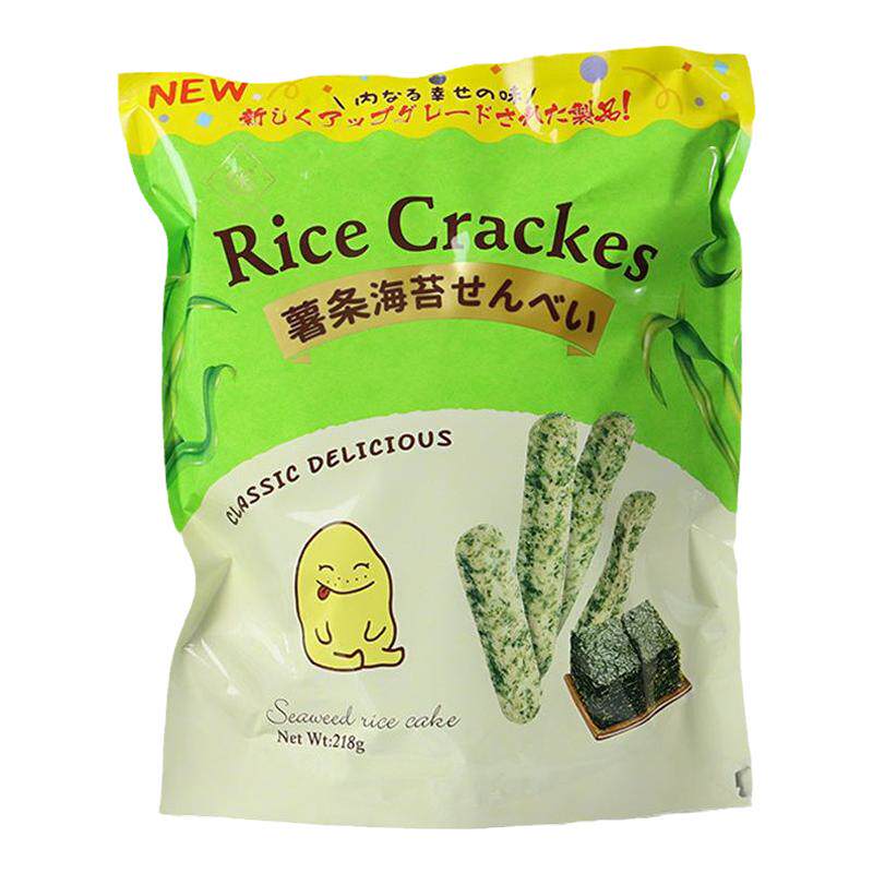 汉客海苔咸蛋黄味薯条早餐儿童咸味手指饼干网红膨化酥脆零食218g