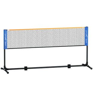 羽毛球网架便携式可折叠移动隔断网简易标准拦网户外匹克球网便捷