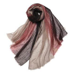 超薄围巾阿拉善山羊绒渐变薄款空气秋冬空调戒指绒柔糯女防晒披肩