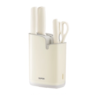 苏泊尔全套刀具套装菜板菜刀家用厨房刀具组合刀架女士斩切组合