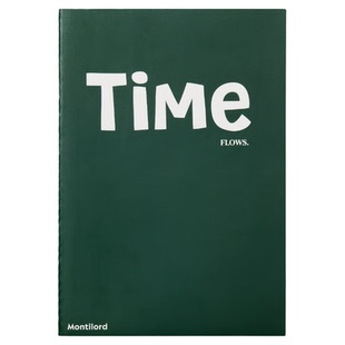 『Montilord』薄线装本A5 TimeFlows 笔记本软抄本每日备忘小本子笔记手帐日程周月规划效率管理随身薄口袋本