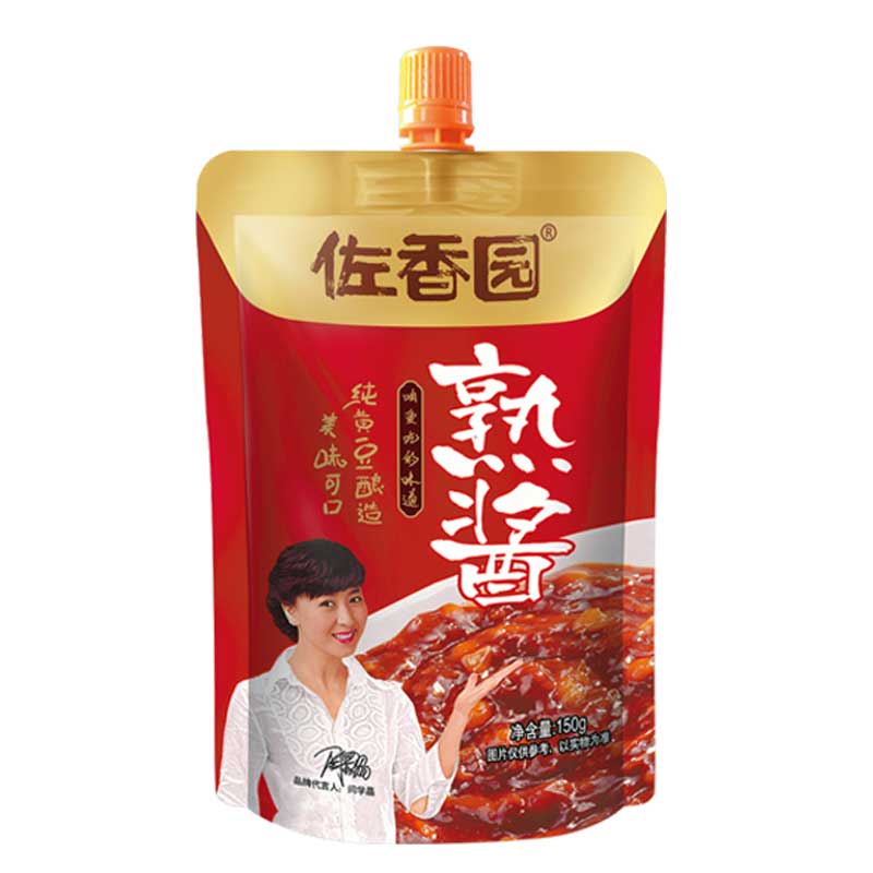 佐香园熟酱150g*5袋东北大酱豆瓣酱沾酱沾菜黄豆酱烹饪即食下饭酱