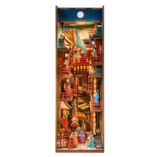 西西弗同趣感应书立灯手工拼装古风DIY立体书3D盛唐夜宴创意礼物