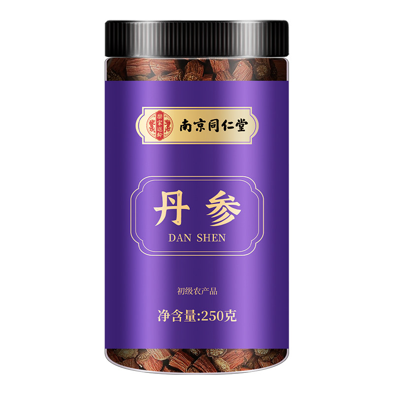 丹参中草药材正品单参官方旗舰店特级野泡水生黄芪紫丹参片山楂茶
