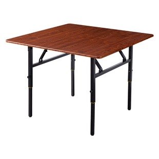 折叠桌子升降家用餐桌小户型饭桌易收纳可折叠方桌中式方桌八仙桌