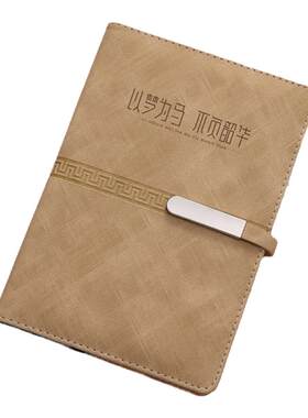 笔记本子记事本免费刻字商务办公大学生a5会议记录本企业logo定制文艺精致复古风日记本记账本开业伴手礼