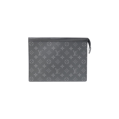 中古LV路易威登女包A级95新 Pochette Voyage老花手拿包高级RECLO