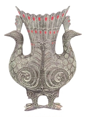 双凤尊青铜仿古摆件开业送礼