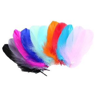 材料DIY饰品配件彩色羽毛小刀羽毛幼儿园美工坊儿童创意手工制作