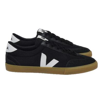 VEJA【官方正品】 VOLLEY 黑色/白色帆布低帮休闲鞋