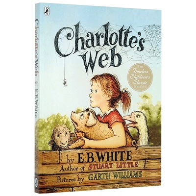 夏洛特的网 彩色版 Charlotte's Web 英文原版 儿童文学小说书 夏洛的网 怀特 EB White 英语中小学课外读物 原版书籍