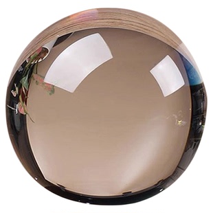 白水晶球摆件透明白圆球玻璃客厅办公桌玄关家居装饰品水晶玻璃球