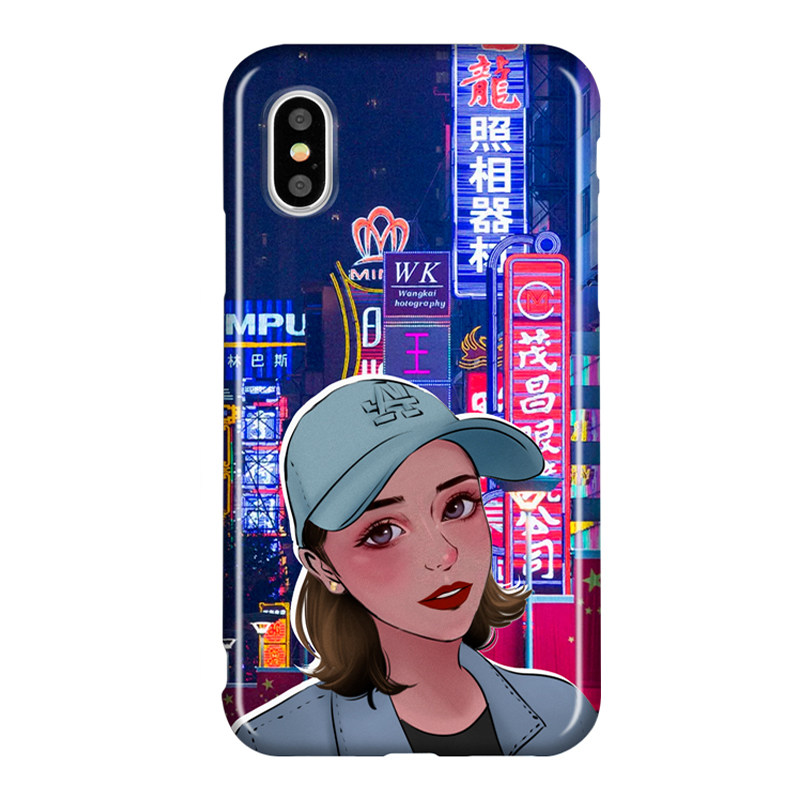 手绘手机壳定制来图任意机型照片卡通设计礼物亲子婚礼情侣适用苹果14华为P30MAX12小米三星oppo防摔全包磨砂