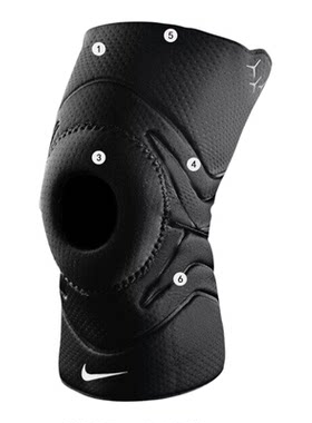 NIKE耐克护膝开放式男女篮球跑步健身护具半月板关节护膝盖DA7070