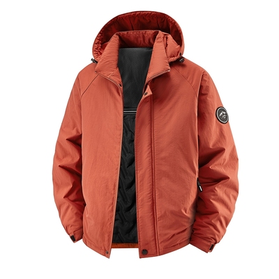 夹克男秋冬加厚连帽户外休闲棉衣