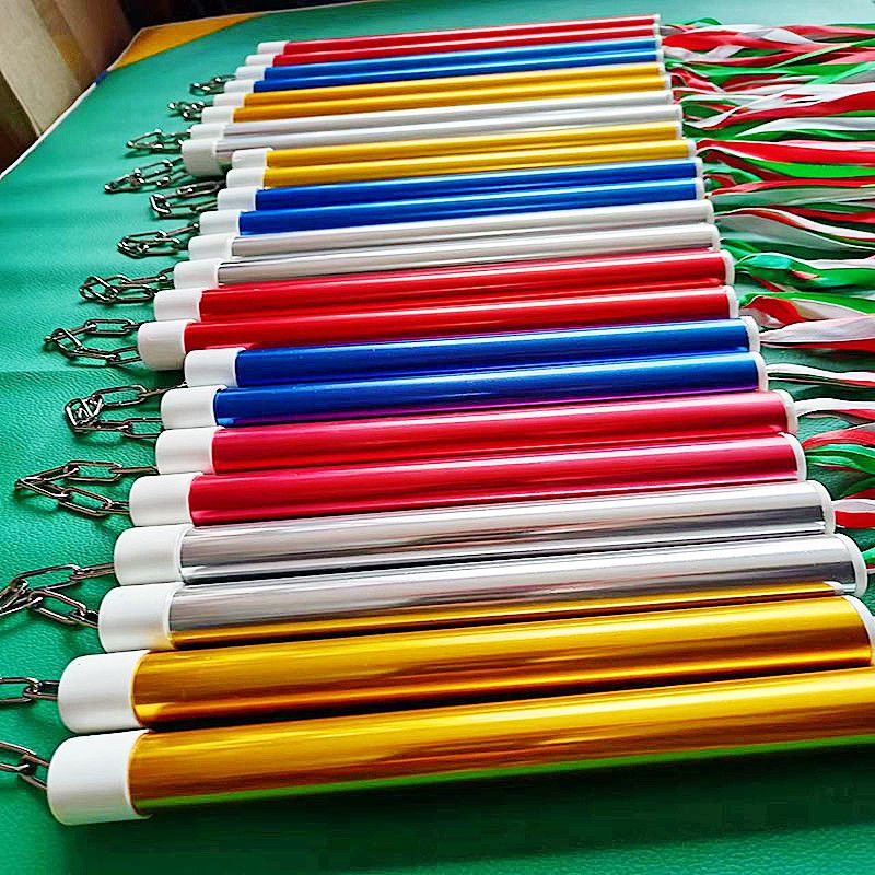 双节棍儿童铝合金彩条双节棍两节儿童表演棍双截棍二节棍双截棍