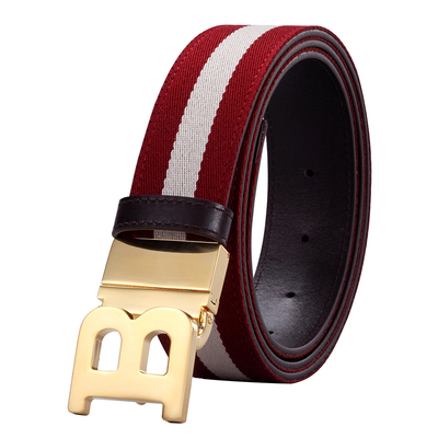 birth年轻人帆布韩版休闲皮带