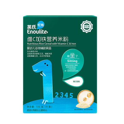 英氏米粉宝宝辅食高铁原味6个月