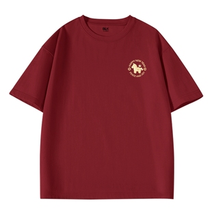 班尼路S&K系列纯棉短袖体恤男2026马年本命年上衣男士过年衣服LF