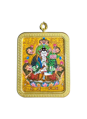 尼泊尔手绘唐卡阿弥陀佛扎基拉姆