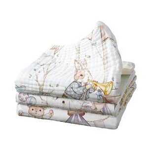 纱布浴巾新生婴儿童a类纯棉宝宝洗澡专用初生全棉大尺寸超软毛巾