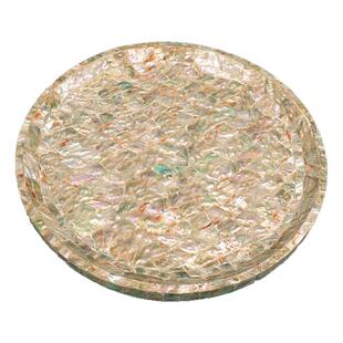 天然贝壳果盘创意北欧轻奢客厅摆件多功能收纳托盘家居装饰干果盘