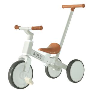 澳乐儿童三轮车自行车脚踏车遛娃神器可推可骑1-2-3岁宝宝平衡车