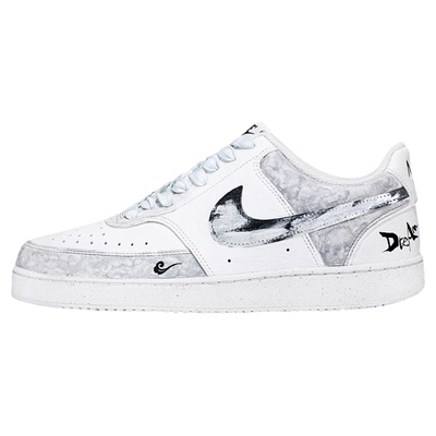 【定制球鞋】Nike Court Vision浮生若梦耐克增高防滑潮流手绘