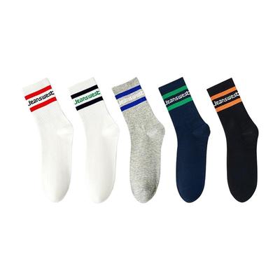 真维斯男装运动风长筒袜