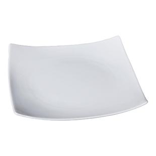 纯白陶瓷盘子家用菜盘2025新款高颜值餐具方形西餐盘新骨瓷菜碟子