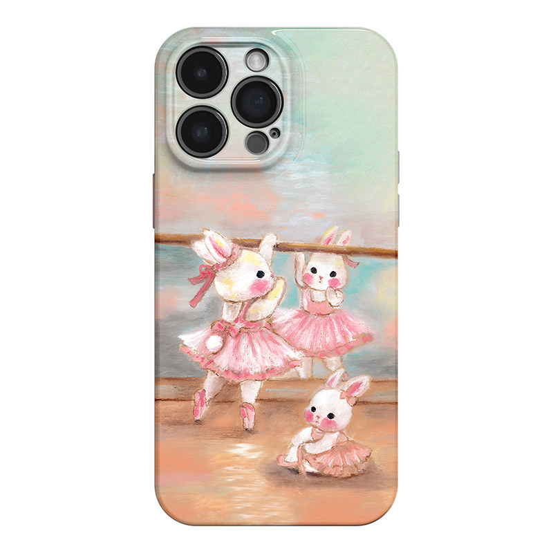 芭蕾小兔 软萌少女风适用苹果iphone17手机壳华为pura70小米15荣耀x50红米k80高级小众vivox200新款一加ACE5