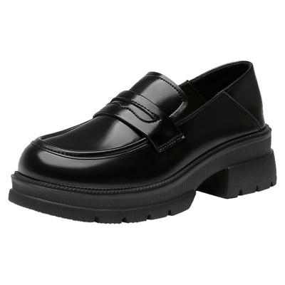 大东官方正品厚底乐福鞋小皮鞋