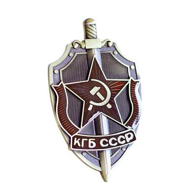 木公坊 CCCP 苏联 KGB纪念徽章金属车贴 中柱C柱车标贴 个性车贴