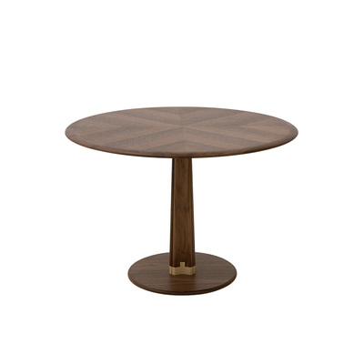 梵几实木圆桌高级餐桌现代设计