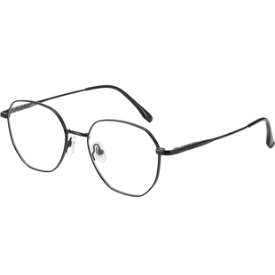 纯钛超轻黑框近视眼镜男潮大脸宽网上可配度数丹阳防蓝光眼睛架女