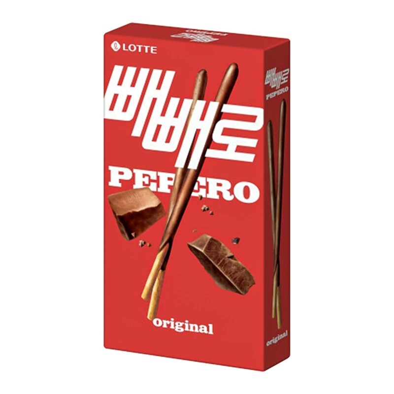 乐天韩国进口扁桃仁夹心饼干棒