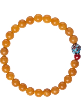 天然黄龙玉手串朱砂转运手链女士