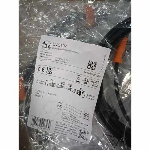 询价下单全新原装IFM易福门EVC102连接电缆，德国设计，波兰制造