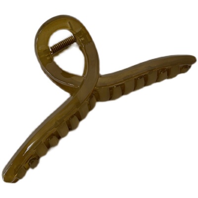 复古莫兰迪果冻色抓夹后脑勺