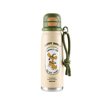 杯具熊316不锈钢双饮运动水杯