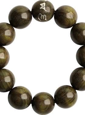 论檀金丝楠木佛珠手串文玩手链