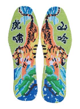 纯手工满绣鞋垫成品定做 男女款大小私人订制 精品十字绣鞋垫包邮