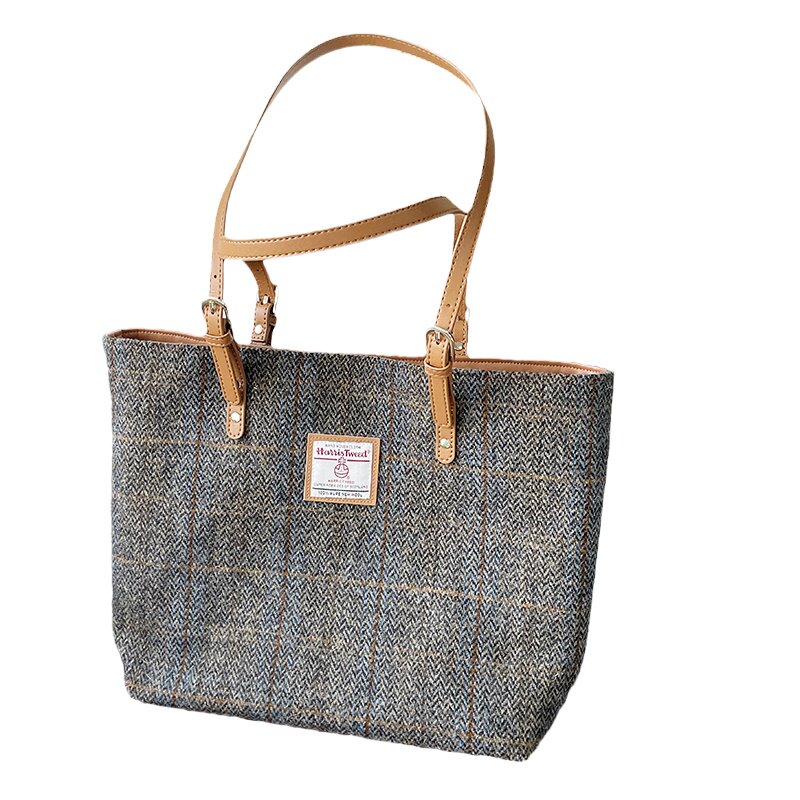 哈里斯粗花呢托特包harristweed