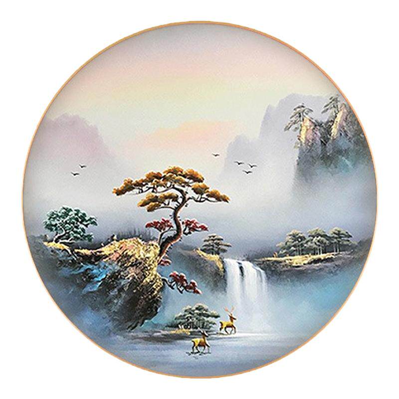 流水生财钻石画方钻满贴钻十字绣