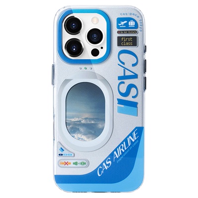 壳空间原创cas:airline手机壳适用苹果16promax保护套iPhone15新款14气囊防摔高级感小众13外壳全包手机套
