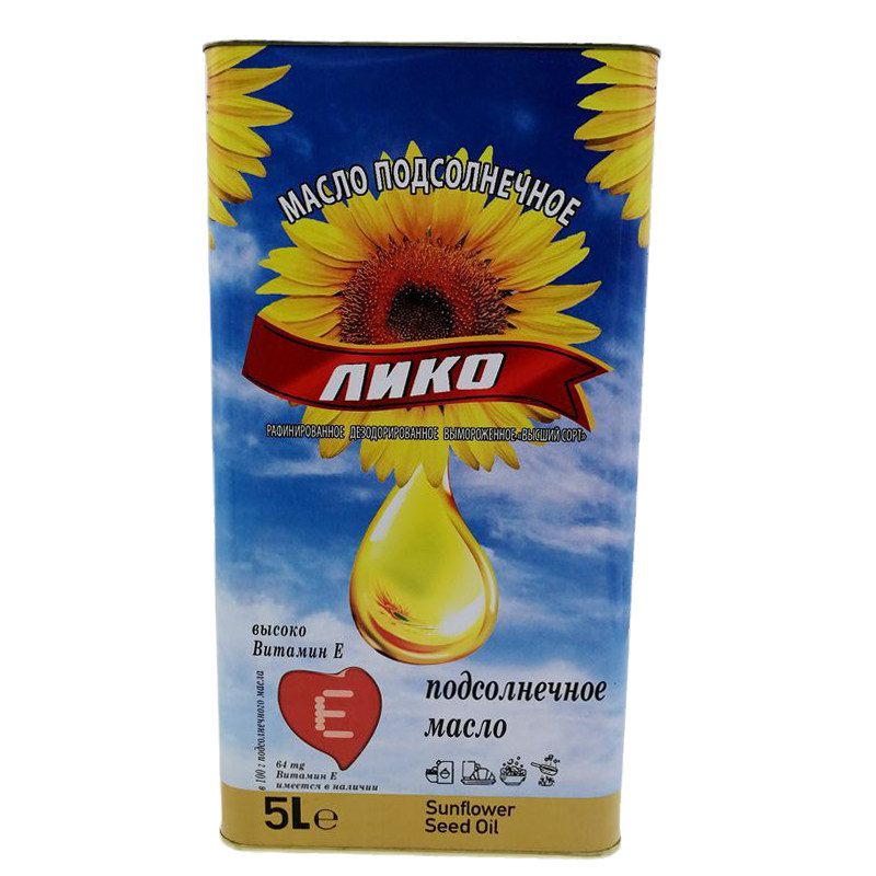 俄罗斯铁桶装力康牌精炼葵花籽油