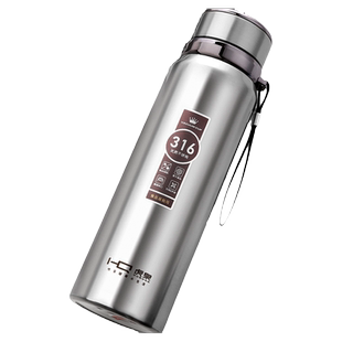 316不锈钢加厚保温杯男士真空旅行便携时尚保温杯简约真空泡茶杯