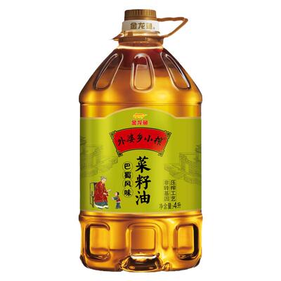 金龙鱼外婆乡小榨巴蜀风味菜籽油5.2L炒菜烹饪家用食用油粮油家用